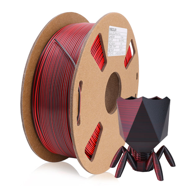 3D Printer Filament Magic Diablo-metallic Color Red/Black Copper/Black PLA 1.75mm 1kg/2.2lbs IWECOLOR