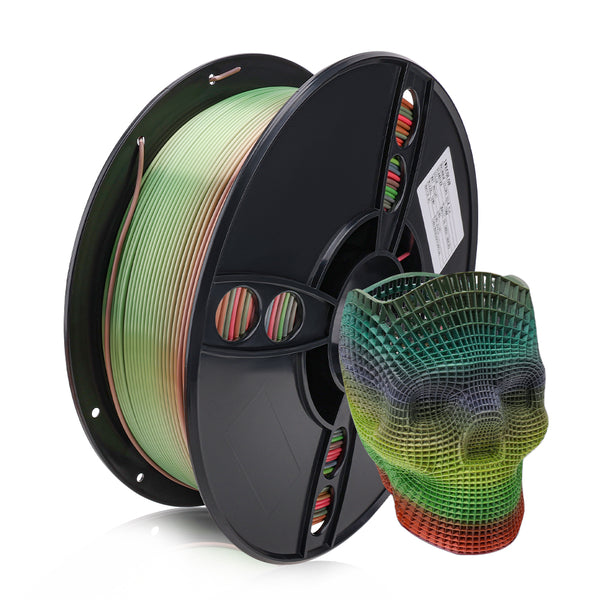 3D Printer Filament PLA Silk Rainbow Magic Colors Macaron 1.75mm 1kg/2.2lbs IWECOLOR