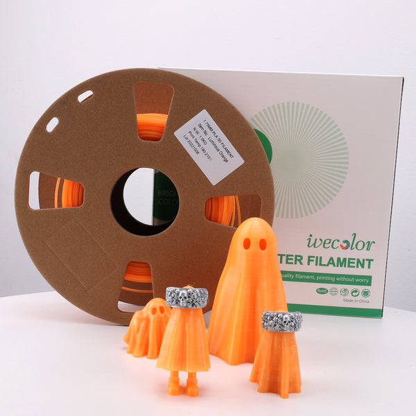 Pre-sales 3D Printer Filament PLA+ Fluorescent Orange 1.75mm 1kg/2.2lbs IWECOLOR