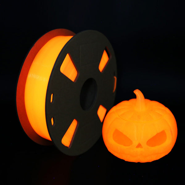 IWECOLOR 3D Printer Filament Luminous Orange Glow in The Dark PLA Filament 1.75mm For Halloween 2022